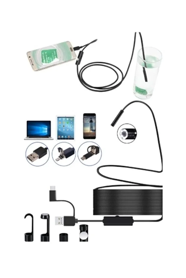 Yılan Kamera 15 Metre Profesyonel Logar Endoskop Ledli Kamera